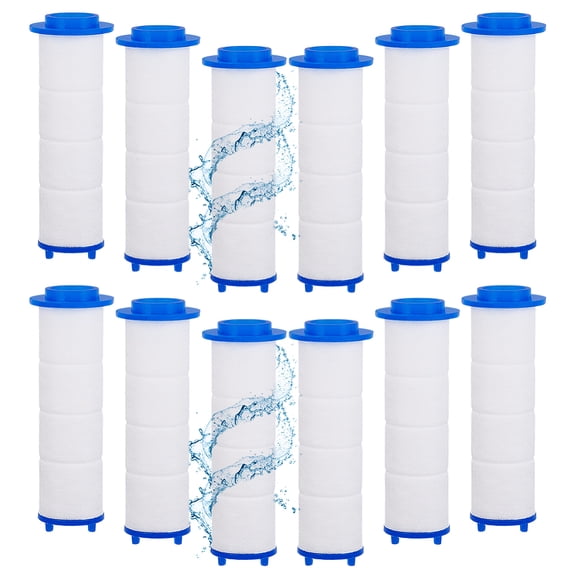 12Pcs Shower Head Filter 2.8 Inch PP Cotton Filters Cartridge Replacement Turbo Fan Handheld Shower Heads Filter