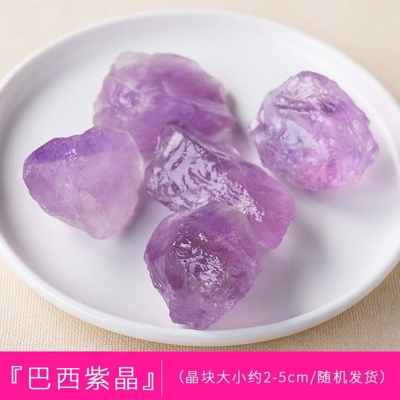 Zhuge 200g light purple natural crystal raw stone aromatherapy stone bulk expansion stone 2-5cm irregular natural mineral crystal decorative stone