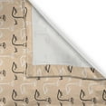 thumbnail image 3 of Ambesonne Modern Boho Kitchen Curtains, Birthmarked Woman Faces, 55"x39", Peach White and Black, 3 of 3