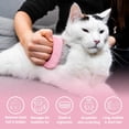 thumbnail image 2 of Peine masajeador para quitar el pelo de mascotas, cepillo suave para quitar el pelo enmarañado, herramienta para quitar el pelo largo y corto, para gatos, perros, cachorros, conejos (rosa), 2 of 4