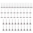 thumbnail image 1 of 60 Pcs/Set Brosses à Stylos à Roues en Fil d'Acier Inoxydable pour Poussière Tige 3mm 3 Formes, 1 of 14