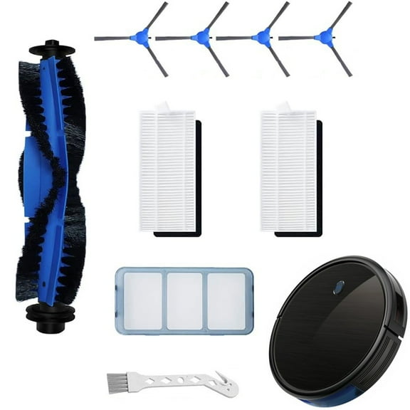 11S Replacement Parts Kit for Eufy RoboVac 11S, RoboVac 30, RoboVac 30C, RoboVac 15C, RoboVac 12, RoboVac 35C, 2 Filters,4 Side Brushes,1 Main Brush,1 Pre Filter,1 Cleaning Tool