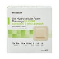 thumbnail image 2 of McKesson Lite Hydrocellular Foam Dressing, Adhesive Wound Bandage, 3 in x 3 in, 10 Count, 1 Pack, 2 of 5