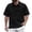 Black, variant on Mens T-shirts Men T Shirts for Men Top Loose Lapel Casual Short Sleeve Fashion Shirt XL