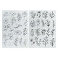 thumbnail image 1 of 2 Sheets Water Soluble Embroidery Stabilizer DIY Stick Stitch Embroidery Paper with Pre-Printed Flowers Leaves Animals Pattern Beginners Sewing Lover Gift, 1 of 8