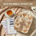 thumbnail image 3 of Pzuqiu Cross Floral Bible Cover Bag for Women Scripture Study Carrying Book Cover Quilted Church Bag with Handle Study Supplies Accessories with Tags&Bookmark Christian Gifts, 3 of 7