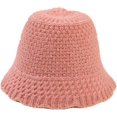 thumbnail image 6 of CoCopeaunts Solid Color Bucket Hats for Women Winter Warm Windproof Knit Fisherman Cap Soft Outdoor Fishing Cap for Girls, 6 of 8