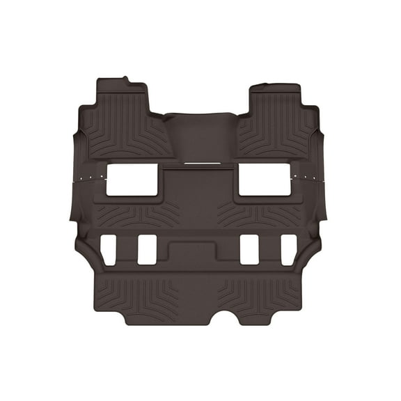 WeatherTech FloorLiner HP Custom Fit Floor Mats compatible with Tahoe, Yukon - Two piece - 2nd and 3rd row coverage, Cocoa
