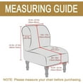 thumbnail image 5 of SEase Armless Accent Chair Cover, Stretch Chair Slipcover Soft Slipper Chair Covers Furniture Protector Covers for Living Dining Room Blue, 5 of 8