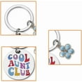 thumbnail image 3 of Cool Aunt Club Keychain Gifts for Auntie Gifts Keychain for Women Aunties Birthday Gifts from Niece Nephew Best Aunty Key Chain Gifts from Niece Nephew Colorful Blue Flower Keychains for Aunts, 3 of 6