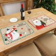thumbnail image 5 of Juego DE 6 manteles individuales NQ Feliz Navidad 13 x 18 pulgadas antideslizantes, 5 of 5