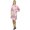 Pink, variant on Bimba Women's Kimono Pink Bridesmaid Sleepwear Floral Printed Coverup Gift-4