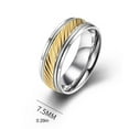 thumbnail image 4 of Sonducket Anillos de acero inoxidable oro moda anillo personalidad exquisita joyería dedo encanto mujeres hombres fiesta regalos DIY Ropa, zapatos y accesorios Miscelánea once, 4 of 6