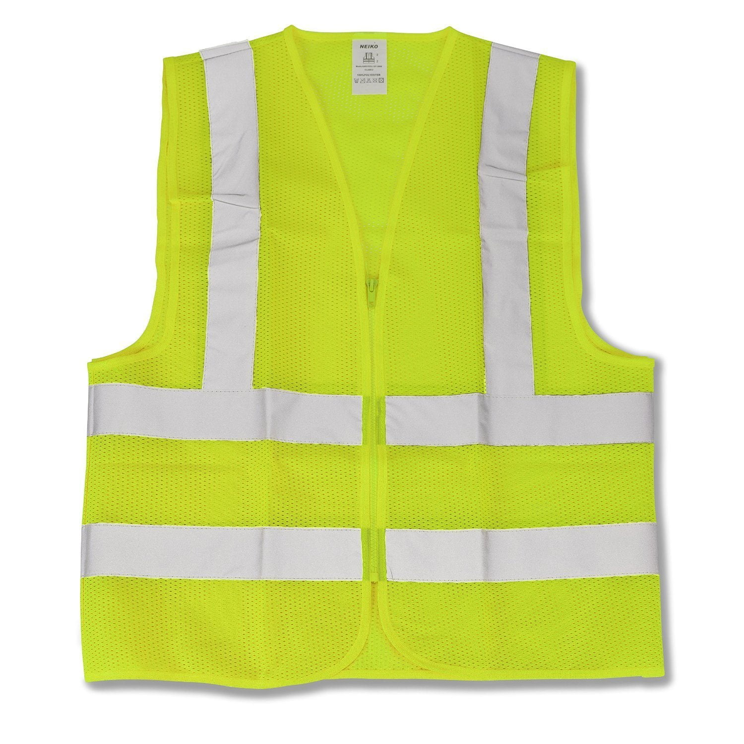 Large Neon Green-ANSI Approved Safety Vest
