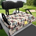 thumbnail image 4 of XYZCANDO Bigfoot Golf Terry Cloth Golf Cart Seat Cover - 4 Storage Pockets, Non-Slip, Washable, Universal Fit for 2-Seat Golf Carts, 4 of 8