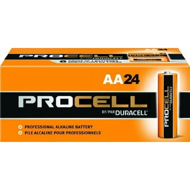 Duracell Procell PC1500 Alkaline-Manganese Dioxide Battery, AA Size, 1.5V, 24 Count