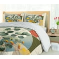 thumbnail image 5 of Ambesonne Eucalyptus Leaves Duvet Cover Set, Classic Branches, Queen, Laurel Green Multicolor, 5 of 5