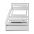 thumbnail image 5 of Bowery Hill Transitional Solid Wood Twin Over Full Bunk Bed in White, 5 of 5