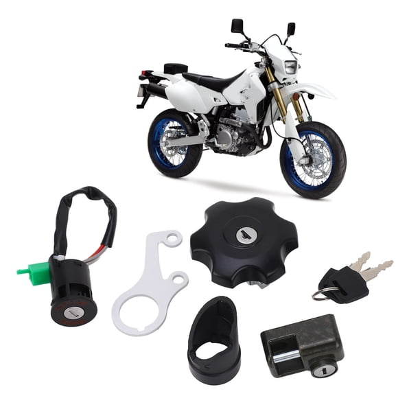 Juego de cerradura de tapa de gas con interruptor de llave de encendido interruptor de llave de encendido de motocicleta multifuncional ABS y metal 37000 29822 SS para DRZ400SM ANGGREK Otros
