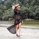 thumbnail image 5 of Nuevos vestidos de playa de manga larga con aberturas para vacaciones de verano de 2023 para mujer, vestidos largos sexis de punto con abertura, 5 of 5