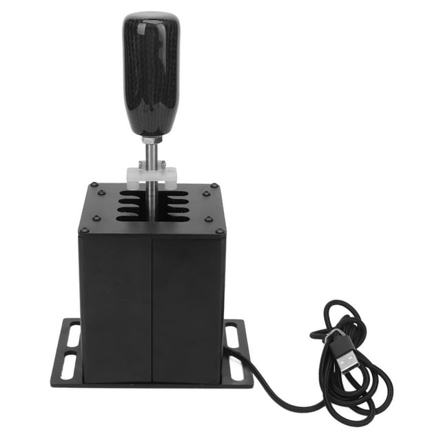 USB Simulator Shifter, Independent System Racing Games H Gear Shifter Black PC System Only for T300RS GT Steering Wheel for G25 for G27