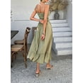 thumbnail image 5 of Women Summer Maxi Dress Spaghetti Strap Y2k Cute Ruffle Tiered Wedding Guest Flowy Dress, 5 of 7