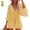 Yellow, variant on Women's Lace Crochet Romper Dress,Batwing Sleeve Backless Ruffle Dresses,Buttons Down Swing Beach Dress