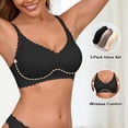 thumbnail image 3 of Bra DEANGELMON inalámbrico, sin costuras, sin varillas, push up, pack de 3, talla XL, 3 of 6