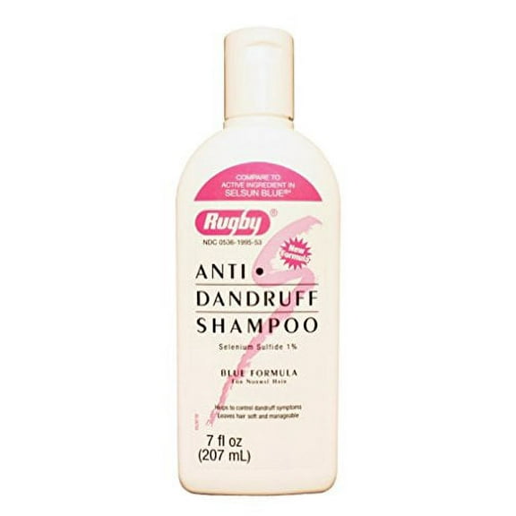 4 Pack - Rugby Selenium Sulfide Anti-Dandruff Shampoo 7oz Each