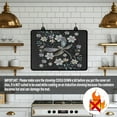 thumbnail image 4 of Renewold Electric Stove Cover Glass Stove Top Cover Heat Resistant Anti-slip Stovetop Protector Cover Cooktop Mat Extra Counter Space Extra Large, Dragonfly Flower Beautiful, 4 of 7