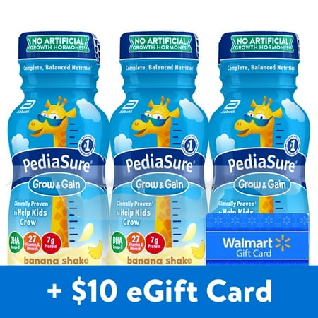 [$10 Savings] Buy 24ct PediaSure Banana Shake, Get Free $10 eGift Card!