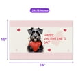 thumbnail image 5 of Happy Valentine's Day Schnauzer Brings Love Heart Doormat Miniature Schnauzer Dog Lover Indoor Outdoor Welcome Mat - 02028, 5 of 5