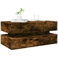 thumbnail image 4 of vidaXL Coffee Table with LED Lights Smoked Oak 90x50x40 cm, 4 of 5