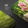 thumbnail image 4 of wall26 Canvas Print Wall Art Meditation Yoga Massage Stones Pink Orchid Flowers Nature Wilderness Photography Realism Rustic Landscape Colorful Multicolor for Living Room, Bedroom, Bathroom - 24&quot, 4 of 5