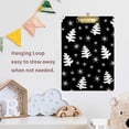 thumbnail image 5 of FMSHPON Christmas Xmas Tree Snowflake White Clipboard Hardboard Wood Nursing Clip Board and Pull for Standard A4 Letter 13x9 inches, 5 of 5