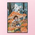 thumbnail image 1 of Cuadros Decorativos Bordado completo hilo de algodón ecológico 14CT contado chica punto de cruz ilustraciones (RA518) Wdftyju embutido en tela, 1 of 1