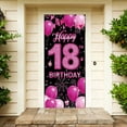 thumbnail image 4 of Klonfd 18th Birthday Banner Yard Sign Photo Prop Background For Girls' Birthday Party, 4 of 4