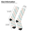 thumbnail image 5 of Balery Colorful Geometric Printed Novelty Socks Men's Women's Crew Socks Sports Socks Knee High Socks Cotton Socks Quirky and Cool Socks, 5 of 9