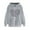 Gray, variant on WREESH Hoodies for Women Graphic Valentine's Day Drawstring Sweatshirts with Long Sleeve Pullover for Cozy Style Black