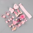 thumbnail image 4 of 18 Uds. De bandas para el pelo bonitas para niños, horquilla para niñas, anillo para el pelo, soporte para cola de caballo suave, accesorios para el cabello para bebés, niños pequeños, niños y adolescentes MFZFUKR CPB-CJZ1731-3, 4 of 5
