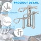 thumbnail image 3 of Uxcell 6 Pcs Pasador de Clevis con Pasador de Resorte en Forma de R M10x35mm Pasador de Clevis de Un Solo Agujero con Clip en R para Automoción, 3 of 7