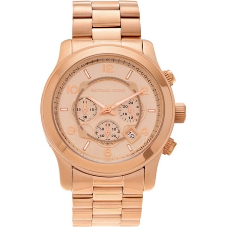 Michael Kors Men's Rose Gold-Tone Stainless Steel MK8096 Chronograph Dress Watch, Bracelet