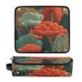 thumbnail image 2 of Hair Tools Storage with Heat Resistant Mat- Wool Tree Printed Curling Iron Travel Bag/Flat Iron Case for Women, 2 of 8