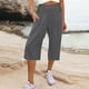 thumbnail image 2 of WILLBEST Pantalones Casuales para Mujer: Pantalones Anchos de Verano con Bolsillos para Mayor Comodidad Diaria. Chica, 2 of 6