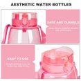 thumbnail image 2 of Houderco Botella De Rosa Transparente Con Sorbete Para Actividades Deportivas, 2 of 6