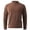 a-Brown, variant on Njagoc3 Men's Mock Neck Long Sleeve Oversized Top - Lounge & Casual Daily Wear