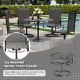 thumbnail image 6 of POTEBAN Textilene High Back Outdoor Dining Chair - Set of 4, Dark Grey, 6 of 10