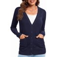 thumbnail image 4 of Urban CoCo Women's Button Down Lightweight Knit Cardigan Sweater with Pockets, 4 of 7
