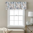 thumbnail image 3 of Blue Oceans Beach Kitchen Curtain Valances for Windows Farmhouse Short Curtains, Nautical Coastal Starfish Seashell Rod Pocket Valance Curtain for Bedroom Cafe Living Room 42"x18", 3 of 8