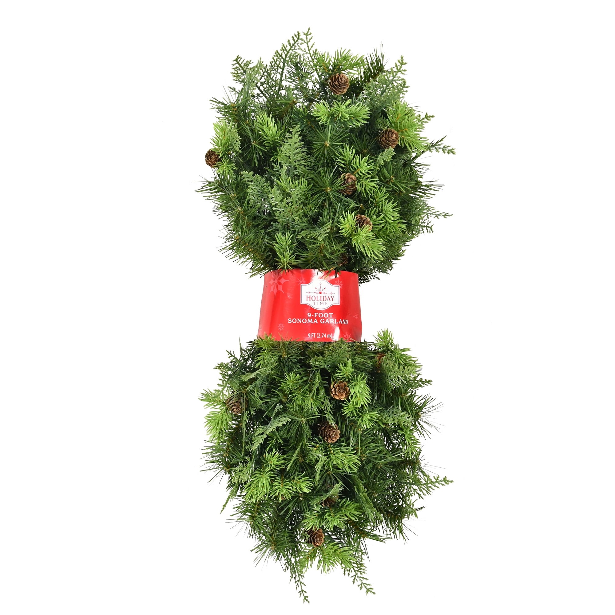 Holiday Time 9' Sonoma Cypress Evergreen Artificial Christmas Garland photo 3